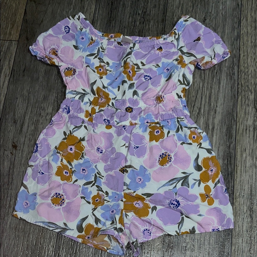 OshKosh B'gosh Purple and Blue Floral Kids Matching Set